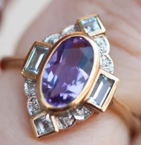 Amethyst + Aquamarine