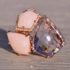 Amethyst + Rose Quartz + Pink Sapphire