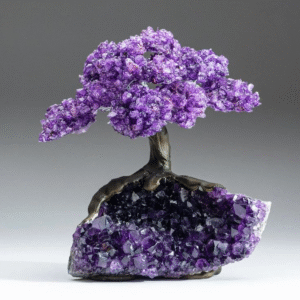 Amethyst clusters trees